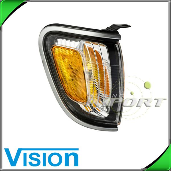 Passenger side corner light lamp w/lunar mist sivler bezel 01-04 toyota tacoma