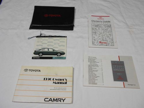 1996 toyota camry owner manual 5/pc set &amp; black toyota factory case. free s/h,