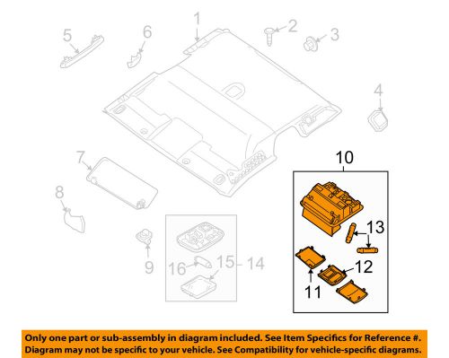 Suzuki oem 09-12 equator interior-map lamp assembly 3623082z30