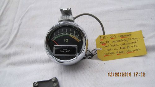Chevrolet l79 factory accessory bowtie tachometer 1966 nova  original rare mint!