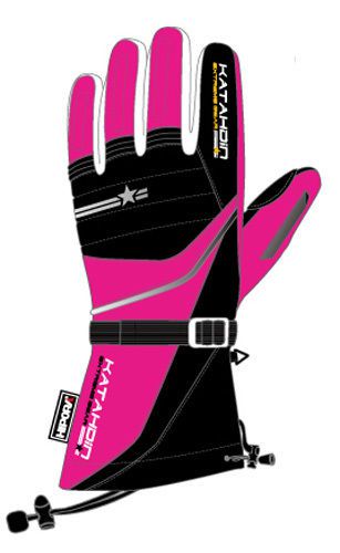 Katahdin frostfire pink insulated cold weather atv snow sports snowmobile glove