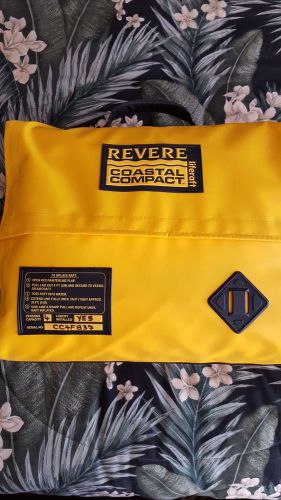 Revere coastal compact 4 person life raft - valise pack with canopy - never used