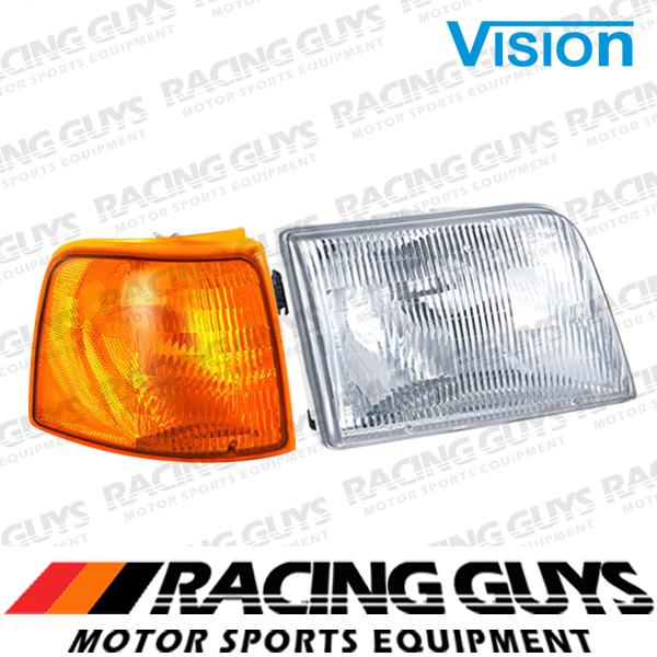 Passenger r/h headlight clear lense corner signal 93-97 ford ranger splash sport