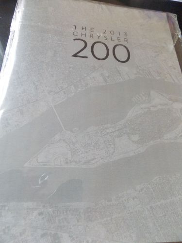 New 2013 chrysler 200 lx touring  dealer brochure 40 pages still in plastic look