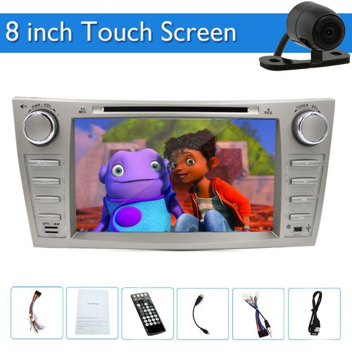 Camera+8&#039;&#039; gps head unit for toyota camry 2007-2011 car dvd player ipod swc usb