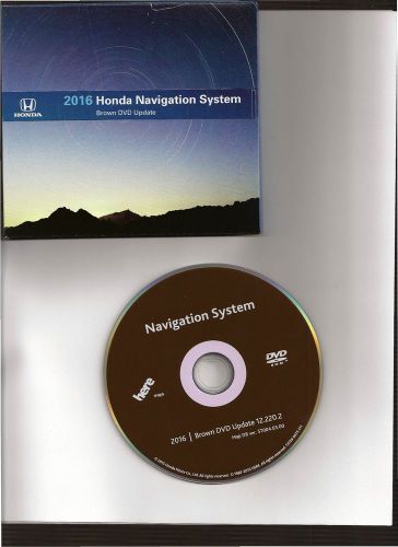 2016 honda navigation brown dvd update