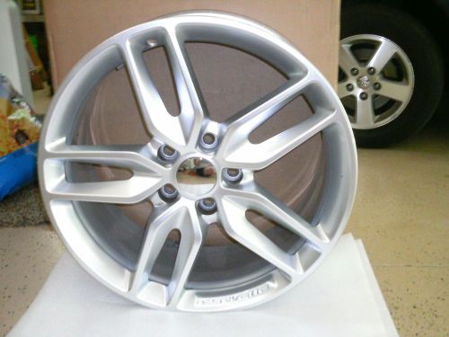 4- c7 corvette stingray 19&#034; 20&#034; wheels z51 pkg 5 spoke sterling painted aluminum