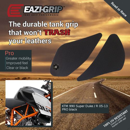 Eazi-grip pro tank grips for ktm 990 super duke / r 2005 - 2013, clear or black