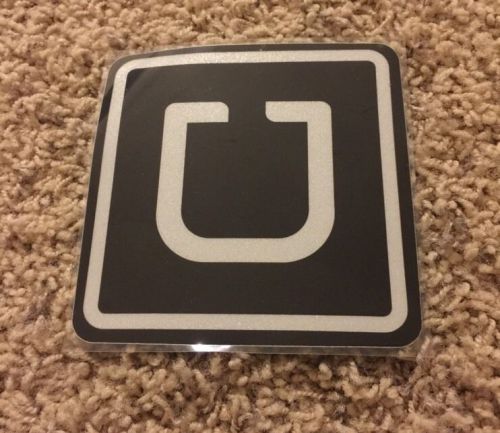 New genuine original black u logo uber decal placard sticker