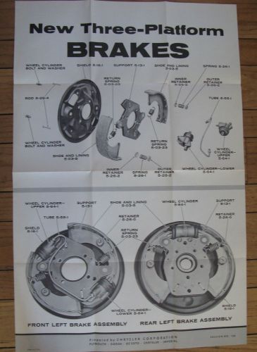 1959 3-platform brakes mtsc poster 38&#034;x25&#034; chrysler dodge plymouth imperial 138