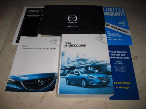 Mazda 6  2016 owner&#039;s manual  full set factory cover  *mint* !!!