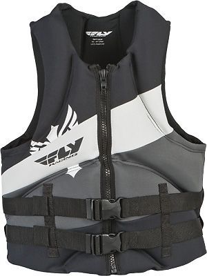 Fly racing neoprene mens life vest grey/black xs