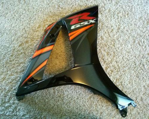 07 2007 gsxr 1000 right side mid fairing oem orange/black