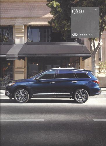 2016 infiniti  qx60 3.5 / 3.5 awd / hybrid and hybrid awd  30 page brochure