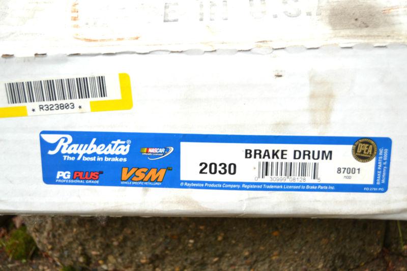 Raybestos 2030 brake drum there are two!!!!!!!!!!