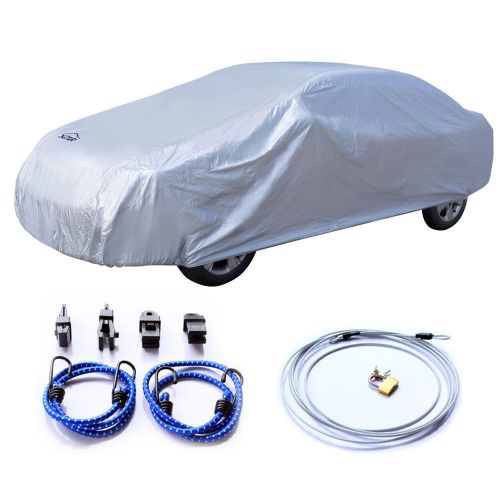 Xl car cover fit cars up to 228 inch breathable uv heat protection solar shield