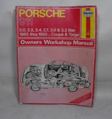 Haynes 264  - porsche 911 haynes workshop manual - 1965 to 1985 coupe &amp; targa