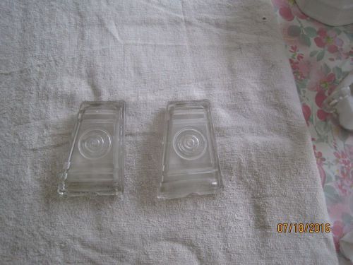 2 nos 1942 chevrolet right hand glass parking lamp lenses-part no. 5933886