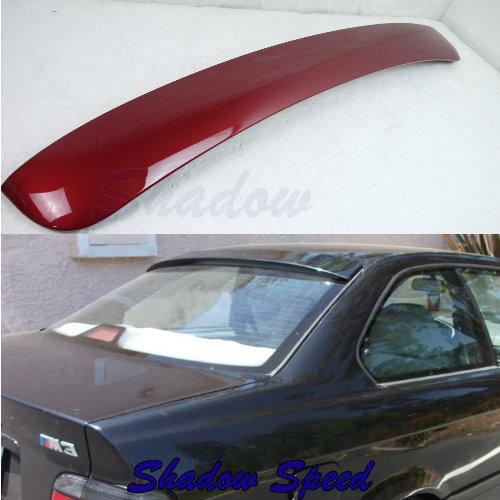 Painted e36 bmw coupe a style rear roof rear spoiler 668