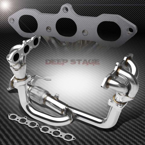 Ss tubular exhaust manifold header extractor 98-02 accord 3.0l j30a1 v6 2/4-door