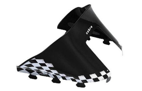 Powermadd cobra windshield 11.5&#034; black/white checks 11120