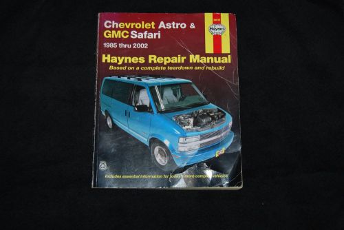 Haynes service repair manual chevrolet astro &amp; gmc safari 1985 thru 2002 used