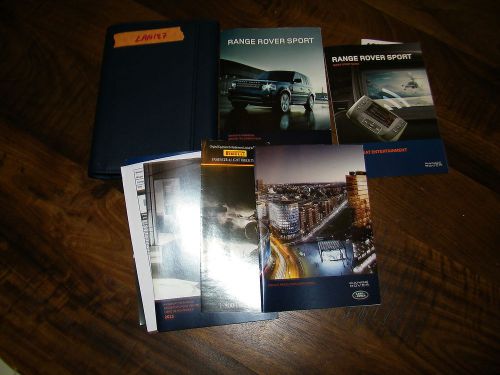 2013 land rover range rover sport owners manual with case lan187