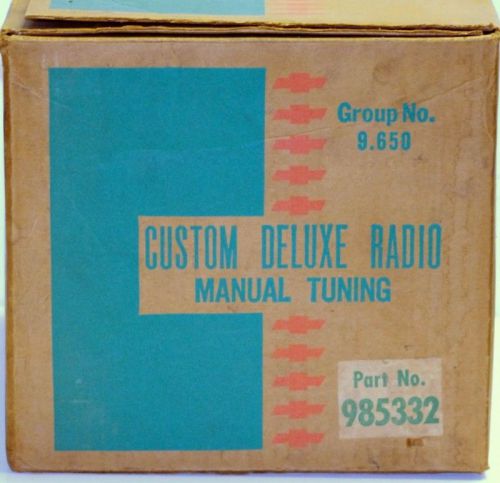 1961 nos 985332 chevrolet nomad ss  impala delco radio new in box