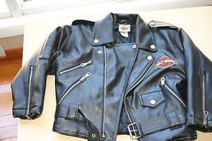 Harley davidson simulated leather jacket women&#039;s sz. 6 w/ quilted lining