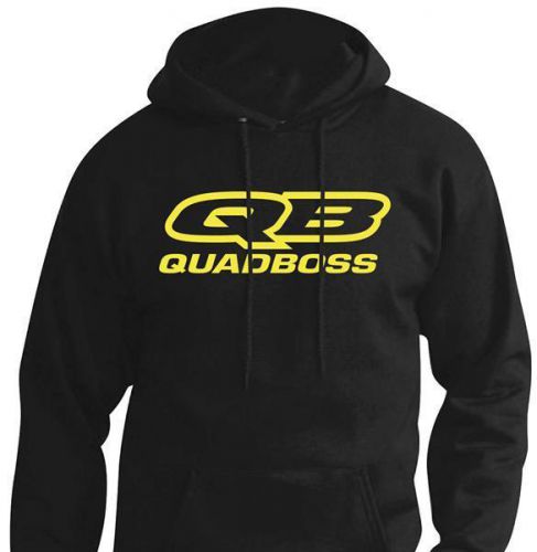 Quadboss hoody black/yellow large lg 800442