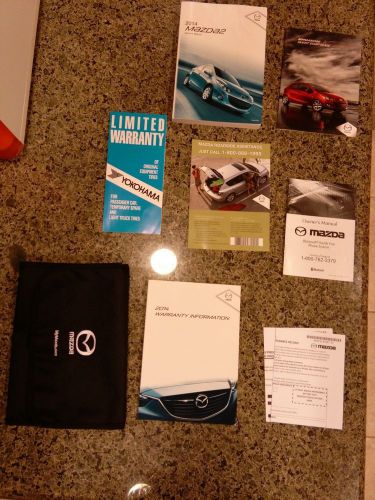 2014 mazda 2 owners manual set