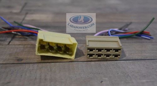 Lada 8 pin male + female wire connector set