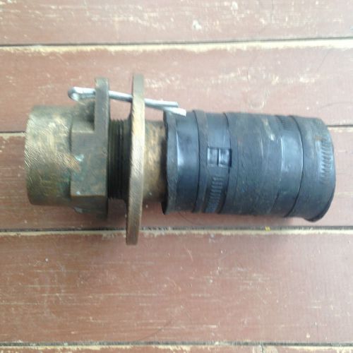 Chriscraft brass thru hull stuffing box  fitting 1 3/8&#034; shaft