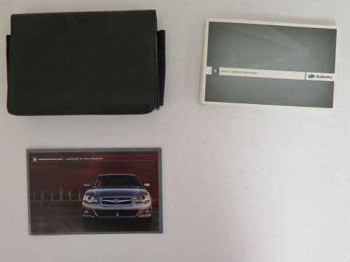 2009 subaru legacy/outback owners manual book