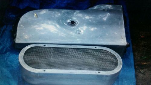 Vintage race car parts - midget air box and external oil tank