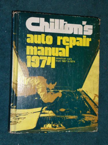 1967-1974 chevy ford camaro vette mustang++ shop manual 72 71 70 69 68 chiltons