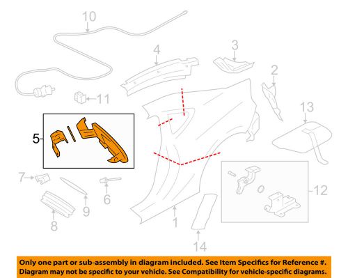 Scion toyota oem 13-16 fr-s quarter panel-fuel door su00301473