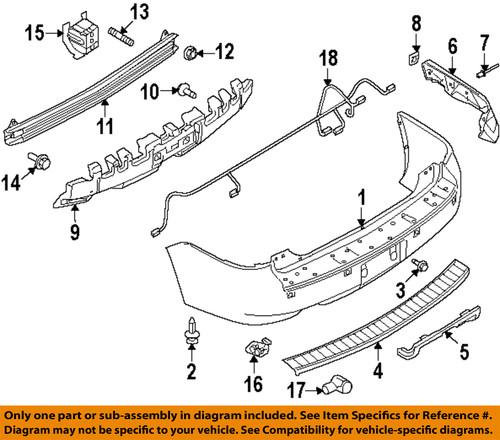 Ford oem aa8z17e855b bumper-absorber