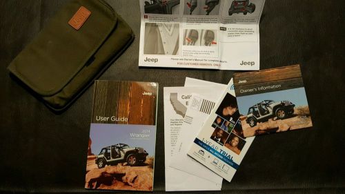 2014 jeep wrangler owner&#039;s manual set