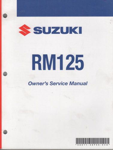 2006 suzuki motorcycle rm125 p/n 99011-36f55-03a owners service manual (120)