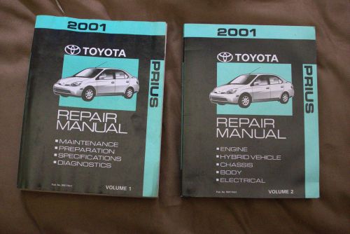 Toyota prius oem repair manual volume 1 &amp; 2