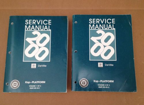 2000 gm cadillac deville service repair shop workshop service manuals 1&amp;2