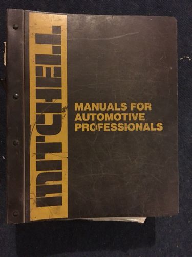 Mitchell electrical manual for domestic light trucks &amp; vans volume 1 1978-1987