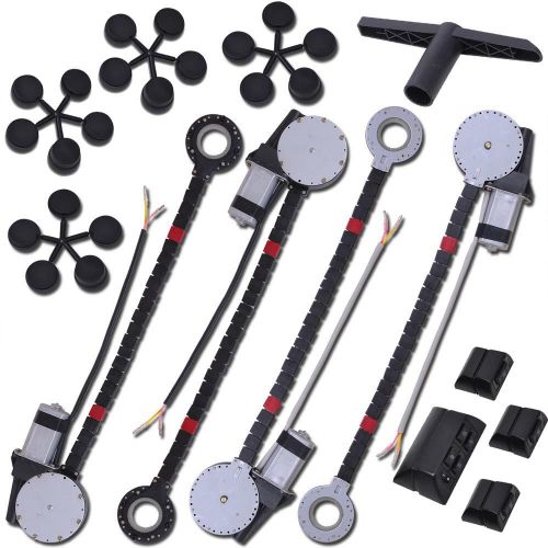 Universal 4 door electric car truck power window conversion kit roll up switches