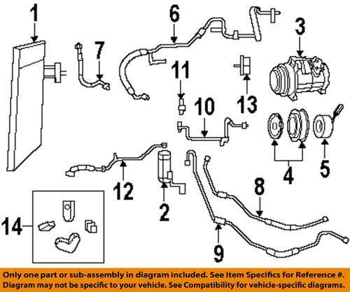 Mopar oem 4677577ac a/c condenser, compressor & lines-discharge hose