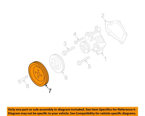 Kia oem 04-09 spectra 2.0l-l4 water pump-pulley 2522123020