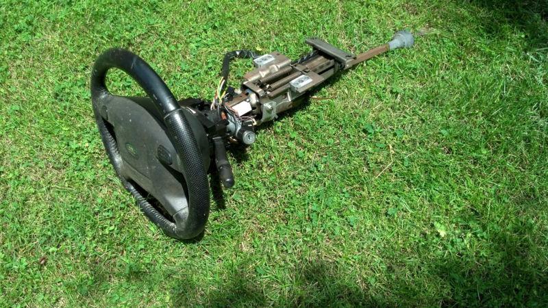 Land rover discovery ii steering column w/wheel and airbag