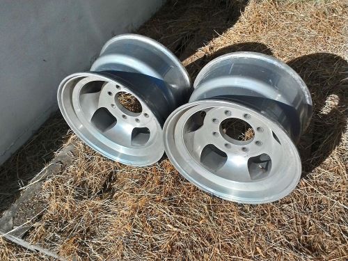Nos 16.5x9.75 fenton gyro aluminium slot gasser wheels rat rod chevy ford 4x4