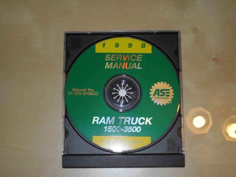 1998 dodge ram truck shop service repair manual cd engine drivetrain electrical