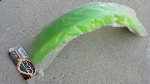 Ufo - ka02755021 - front fender, neon green kawasaki dirt bike 116203